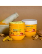 MamaEarth Ubtan Body Scrub, 200g with Turmeric & Saffron For Tan Removal